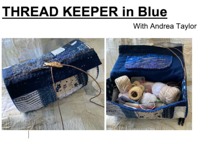 Thread Keeper in Blue Pattern image 1