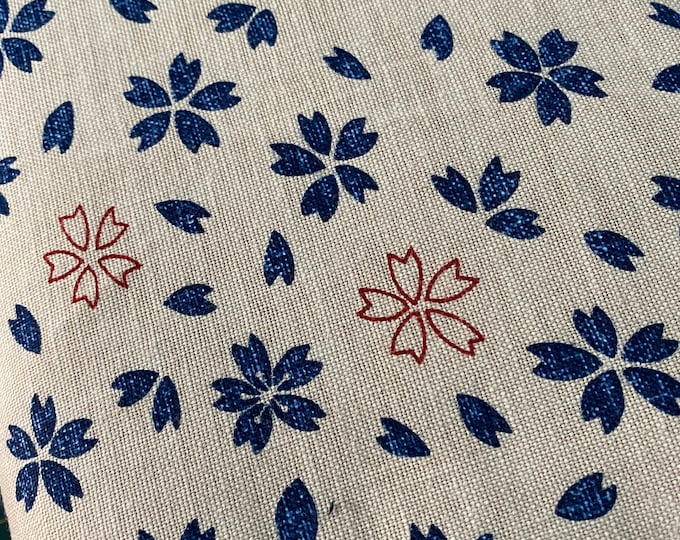 Scattered Cherry Blossoms - High Quality Japanese Cotton - fabric by the 1/4mtr
