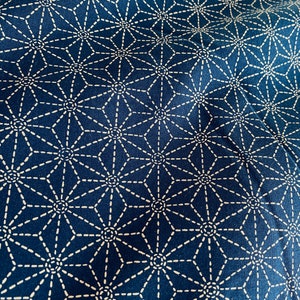 Asanoha or Hemp leaf "dotted" - fabric by the 1/4mtr