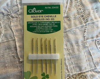 Clover Chenille needles, 6 needle per pack