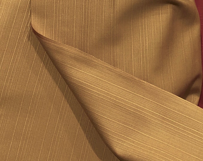 Gold - Textured Shantung - Japanese Cotton - fabric by the 1/4mtr