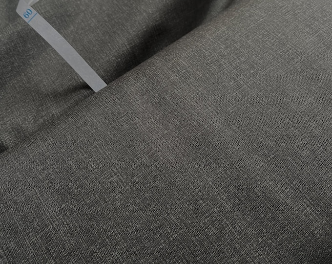 Charcoal - Mottled Poplin - Japanese Cotton - fabric by the 1/4mtr