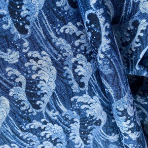 Wagara - Waves of Japan - fabric by the 1/4mtr