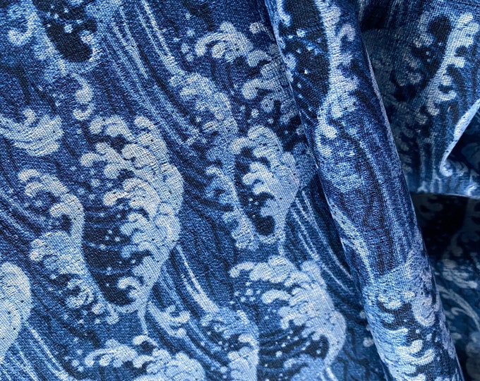 Wagara - Waves of Japan - fabric by the 1/4mtr