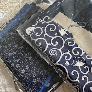 Pieces for patching - authentic Japanese fabric for Boro inspired stitching