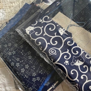 Pieces for patching - authentic Japanese fabric for Boro inspired stitching