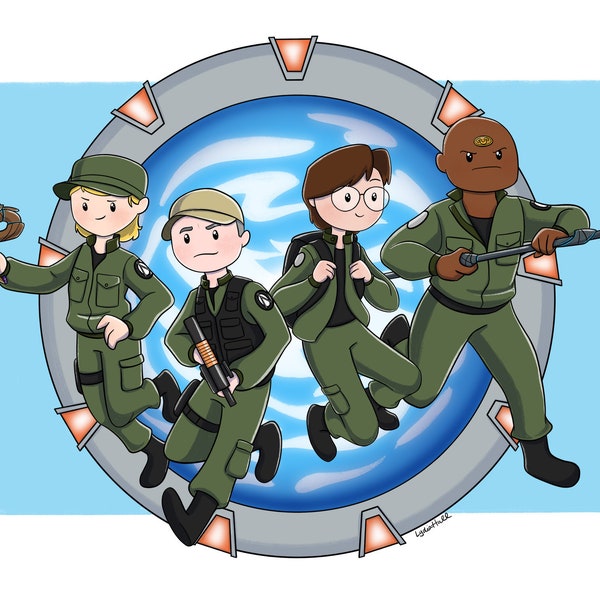 Stargate SG-1 Team - Art Print