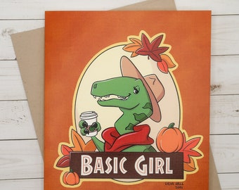 Basic Girl Blank Notecard with Envelope