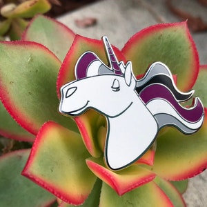 Pride-icorns! Pride Unicorn Enamel Pin - Asexual