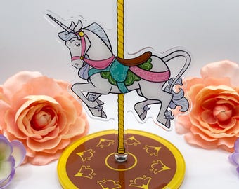 Mythical Carousel - Unicorn Spinning Acrylic Standee