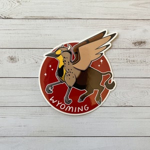 State Griffin: Wyoming Vinyl Sticker