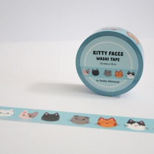 Kitty Faces Washi Tape