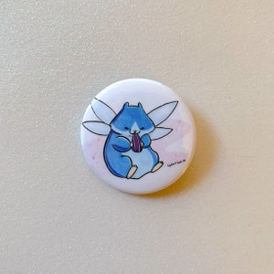 Hamster Fairy Button - 1.5 inch