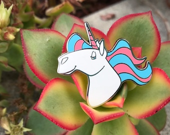 Pride-icorns! Pride Unicorn Enamel Pin - Transgender