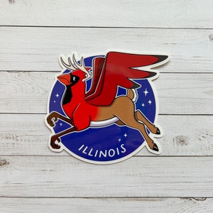 State Griffin: pegatina de vinilo de Illinois