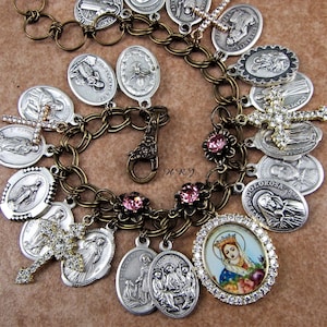 Catholic charms for bracelets hot sale