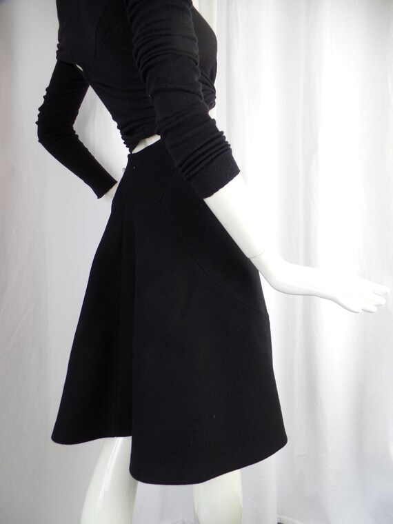 vintage ALAIA PARIS black High- Low asymmetrical … - image 8