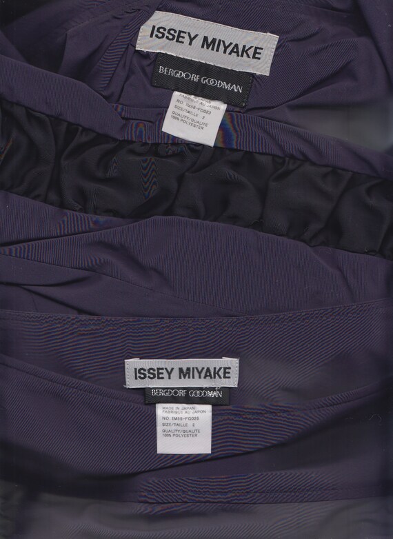 90s ISSEY MIYAKE for Bergdorf Goodman purple + bl… - image 3