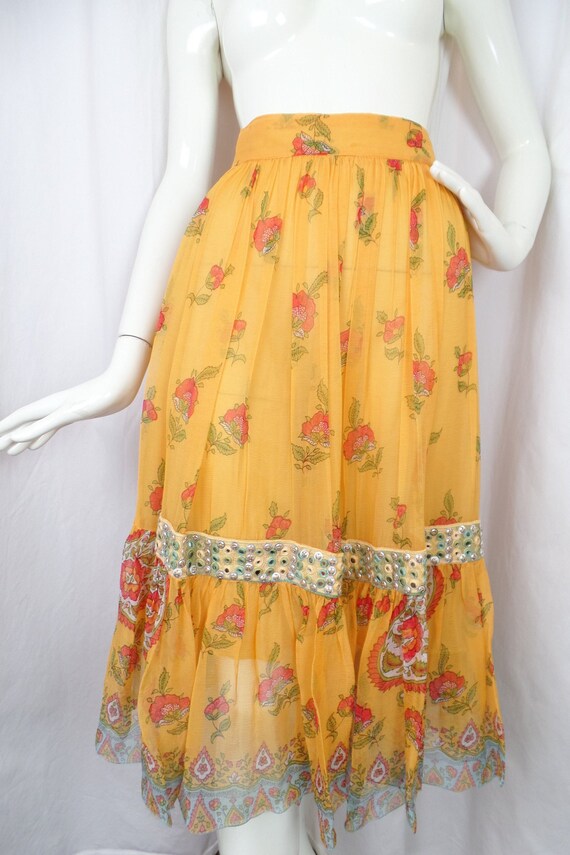 vintage BLUGIRL BLUMARINE silk BOHO embellished si