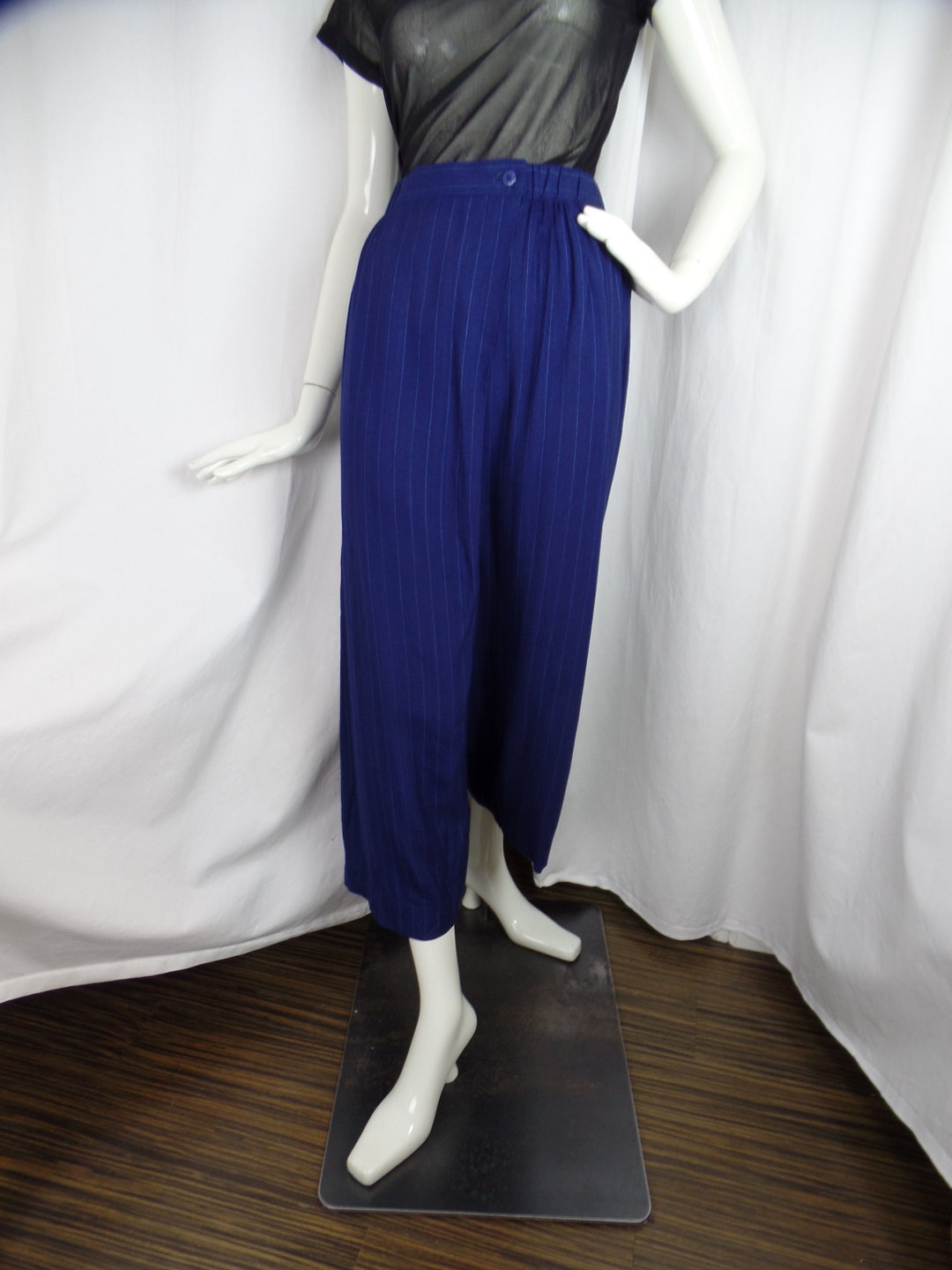 Rare 80s ISSEY MIYAKE PERMANENTE Wrap Front Drop Crotch Wide Leg Pant ...