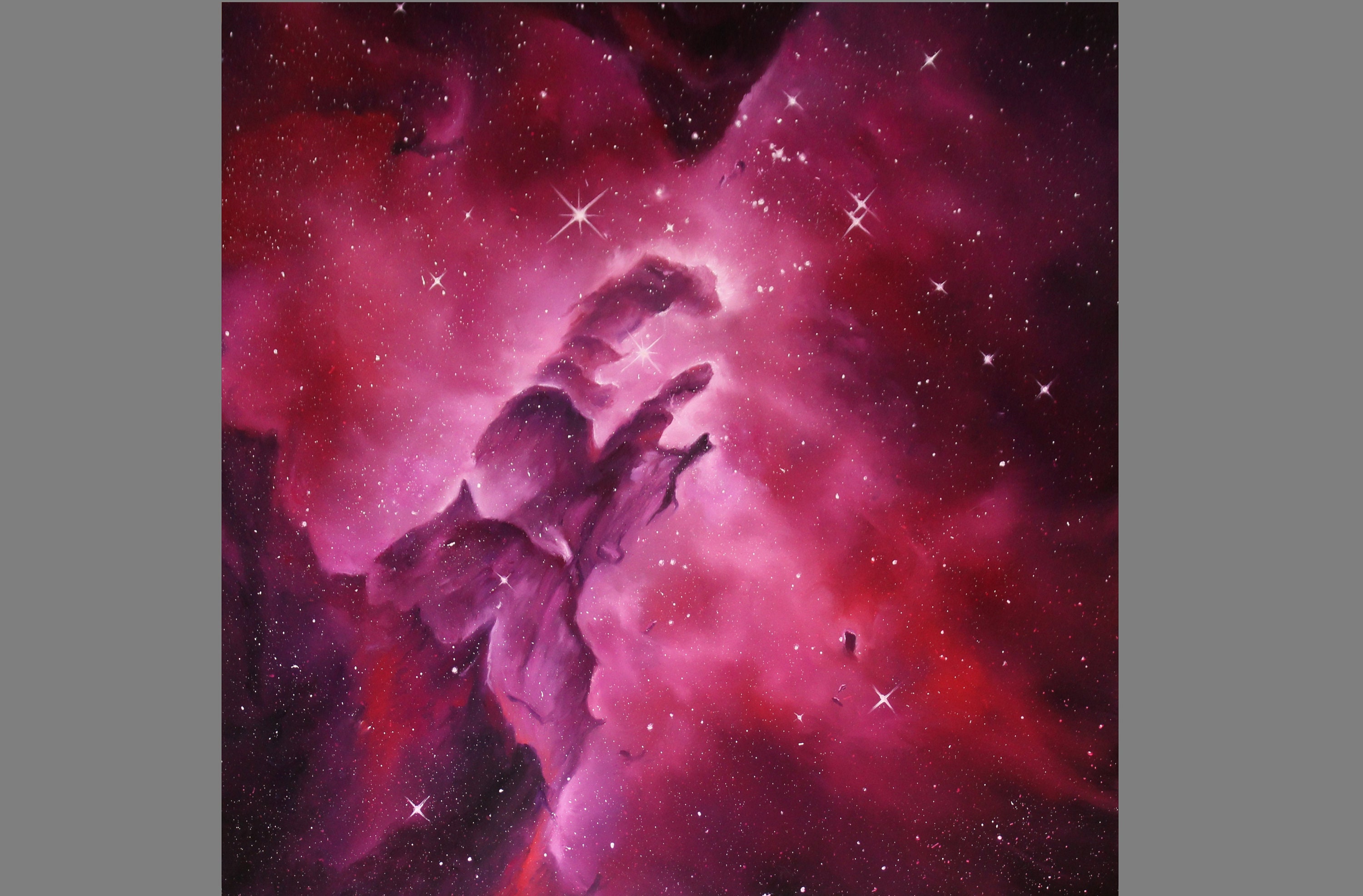 Digital Prints 18x24 Canvas Print Journey to the Cosmos Series Pillars of Creation Art