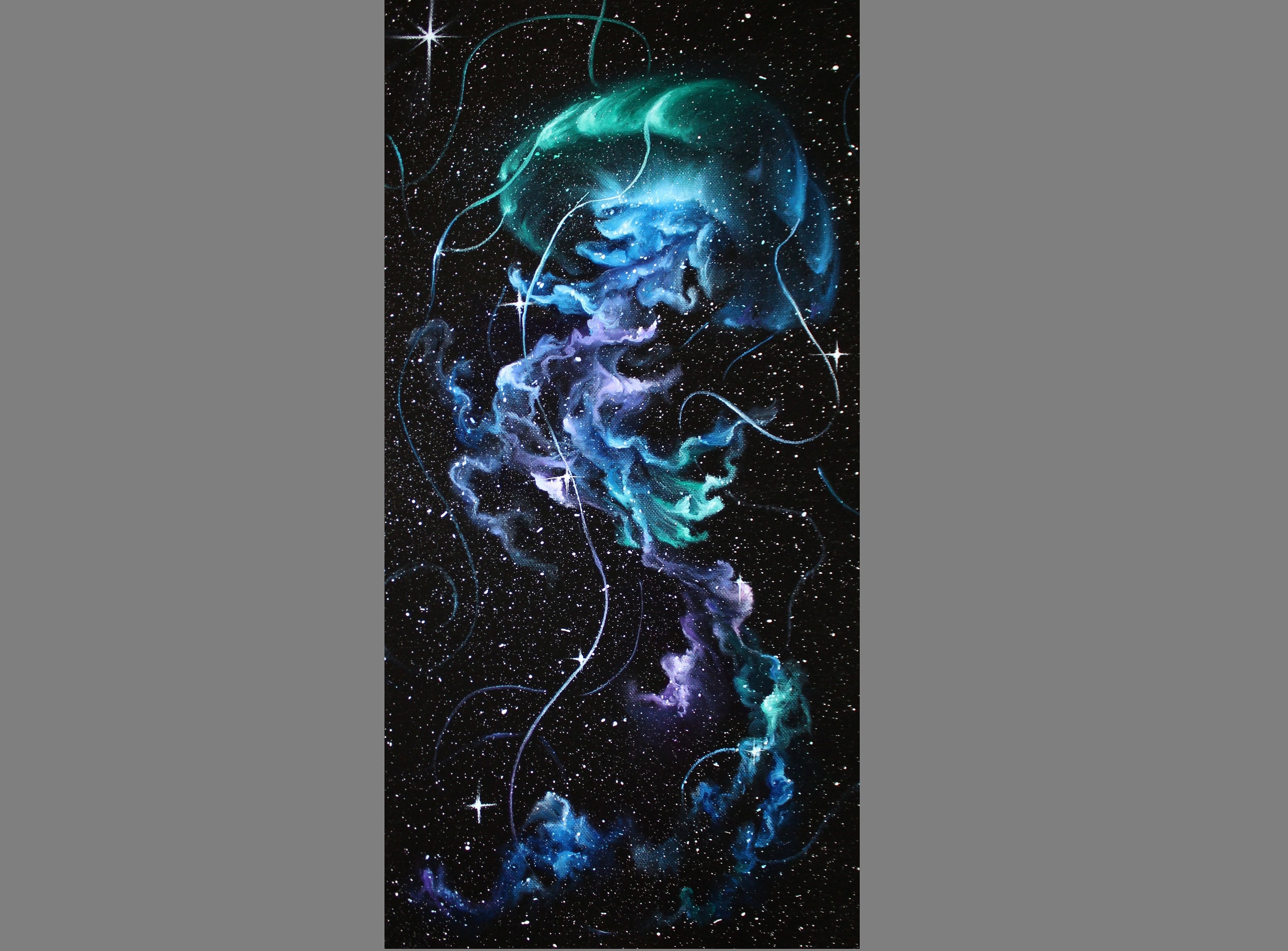 Art PRINT Jellyfish Nebula Galaxy Outer Space Fantasy Art - Etsy Singapore