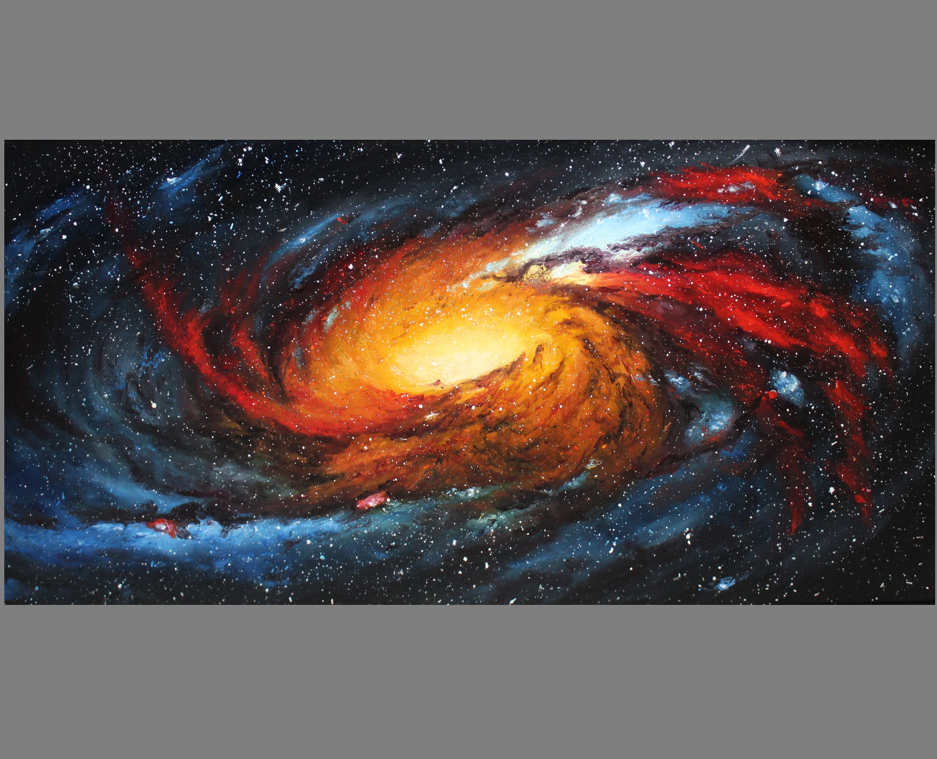 Art PRINT - Messier 106 Galaxy - Outer Space Nebula Astronomy Wall