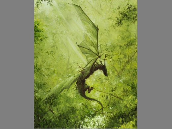 Art Poster Dragon Dark Fantasy