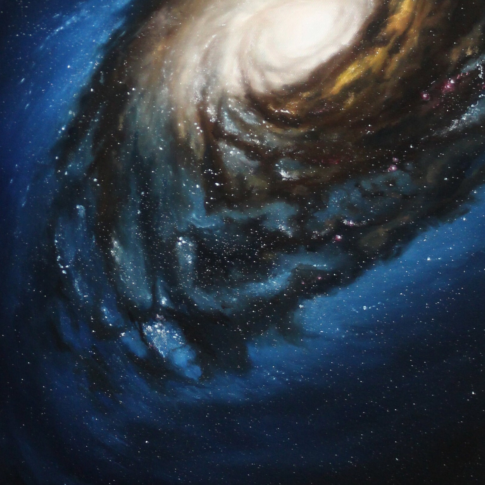 Art PRINT Black Eye Galaxy Blue Stars Starry Nebula Outer Space Astronomy  Wall Art Choose Size 4x6 5x7 8x10 12x16 PRINTS 