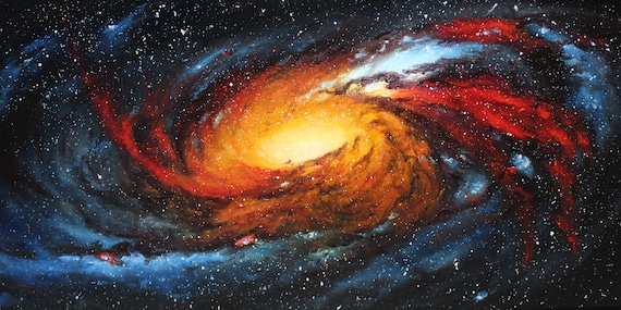 Art PRINT Messier 106 Galaxy Outer Space Nebula Astronomy Wall Art Choose  Size 5x10, 6x12 8x16 PRINTS - Etsy