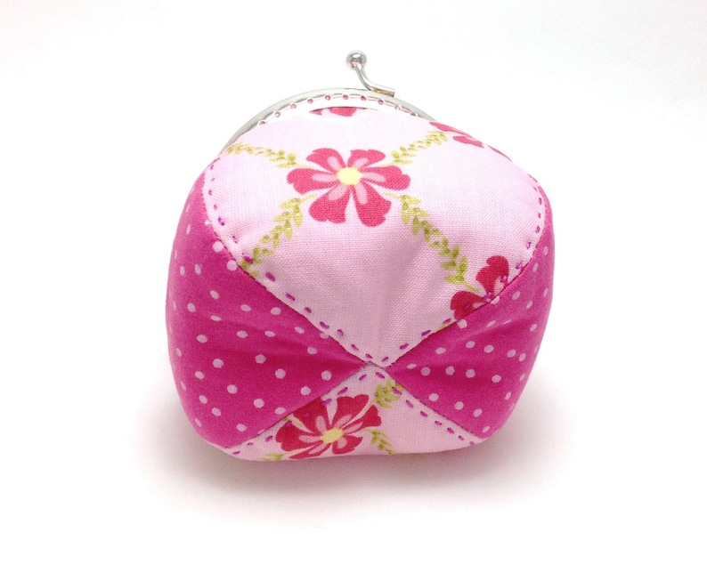 Coin Purse Pink Change Purse Fabric Change Purse Fabric Coin Purse. Change Purse Change Pouch Metal Frame Coin Purse Clasp Pouch