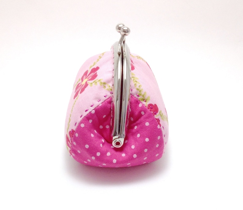 Coin Purse Pink Change Purse Fabric Change Purse Fabric Coin Purse. Change Purse Change Pouch Metal Frame Coin Purse Clasp Pouch