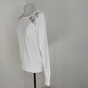 off-white and liberty sweatshirt with small flowers on the shoulders image 10