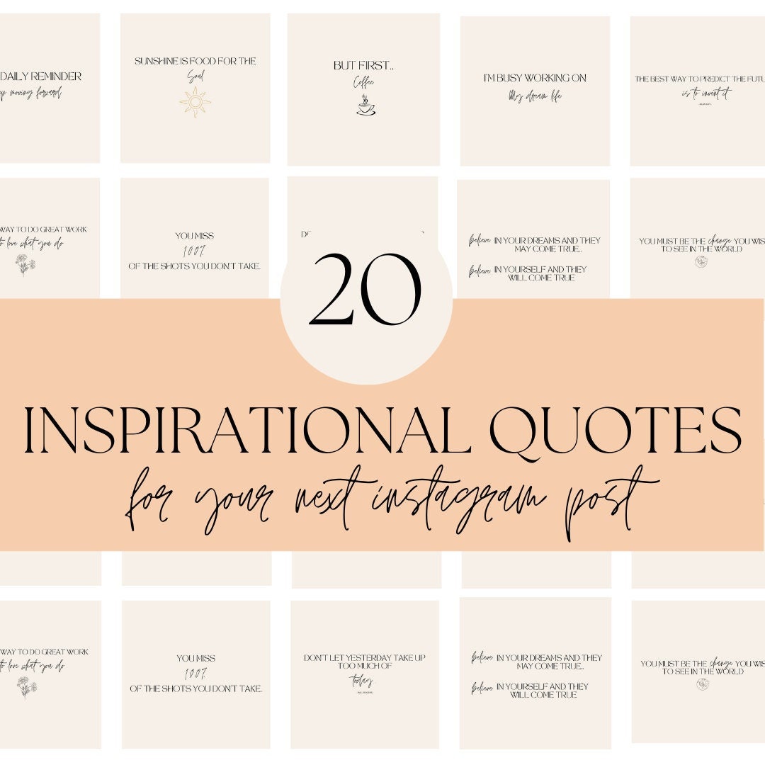 Instagram Inspirational Quotes Templates Graphics - YouWorkForThem, image size:1080x1080