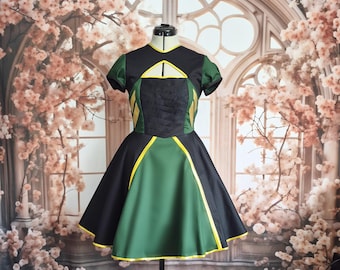 slim fit dress slacks God of Stories Loki Cosplay Costume Loki Season 2 Green Halloween Suit –  Becostume main image 1