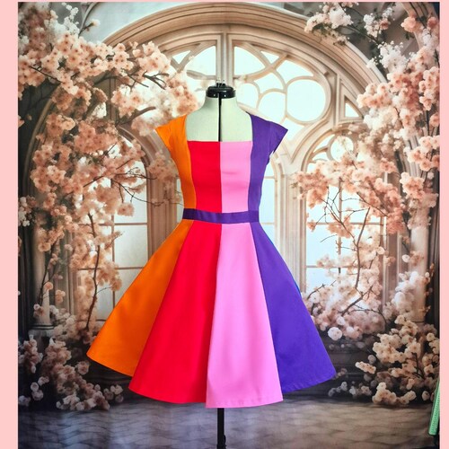Rainbow Dress - Etsy