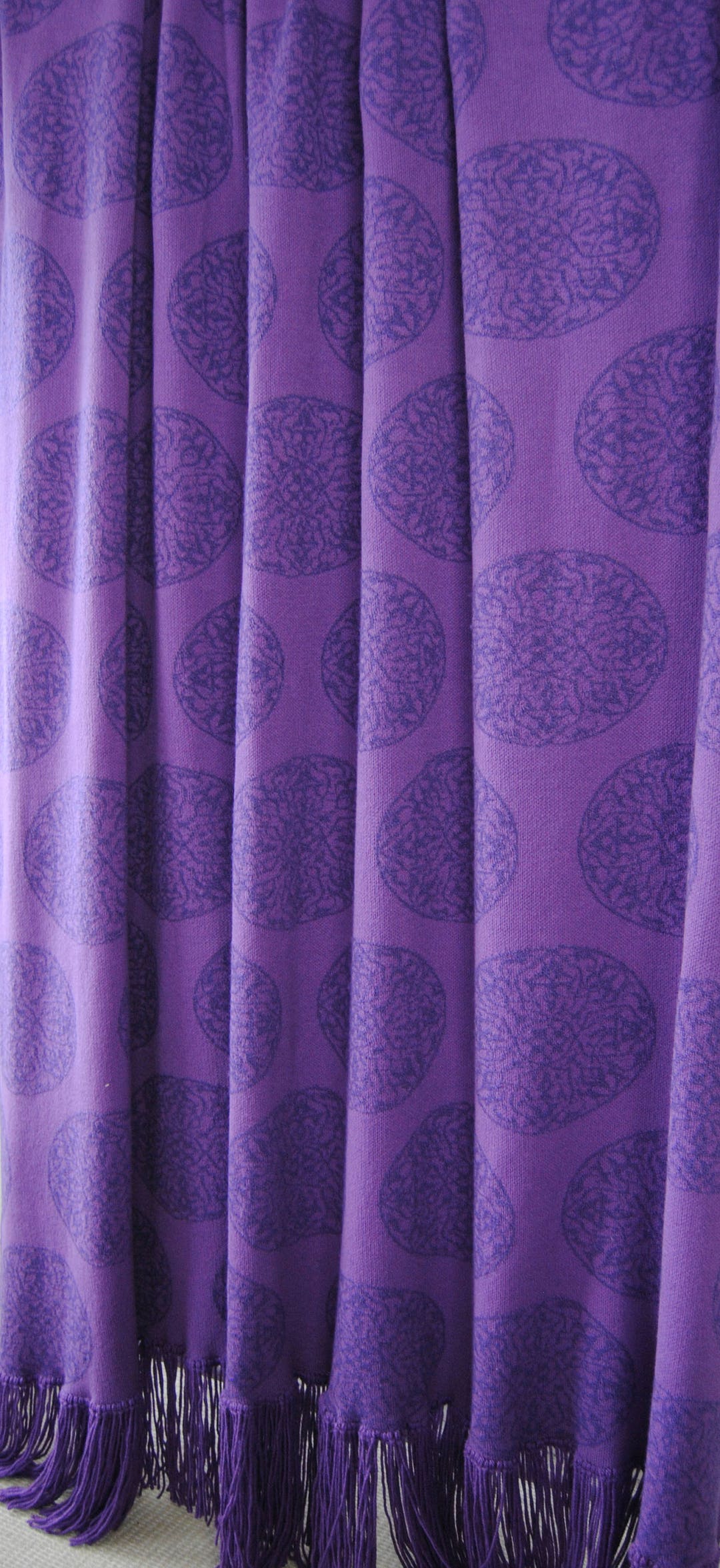 Purple Throw Blanket Designer Blankets Knitted Blankets Etsy