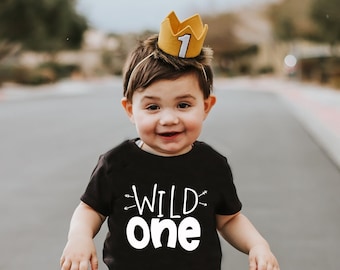 Chemise d'anniversaire Wild One | Tenue premier anniversaire