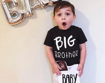 Big Brother Shirt - Pregnancy Announcement Shirt - Big Brother - Big Brother announcement shirt - Pregnancy reveal to grandparents -