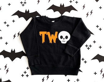 Skeleton Birthday Shirt - Halloween 2nd Birthday Shirt - Halloween Shirt - 2nd Birthday