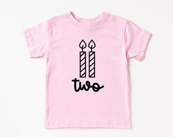 2nd Birthday Outfit Girl | Two Shirt | Girls Second Birthday Party | Birthday Girl Shirt | Heart