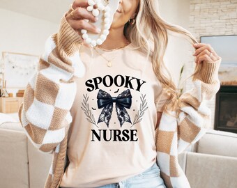 Spooky Nurse T-Shirt – Halloween Gift for Nurses