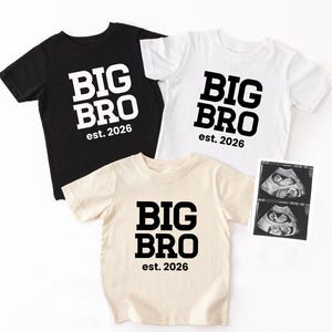 Big Brother Announcement, Big Bro Est Shirts 2025 and 2026, Big Brother Shirt