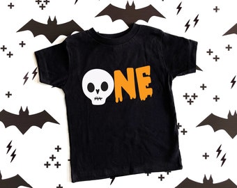 Skeleton Birthday Shirt - Halloween First Birthday Shirt - Halloween Shirt - 1st Birthday Boy