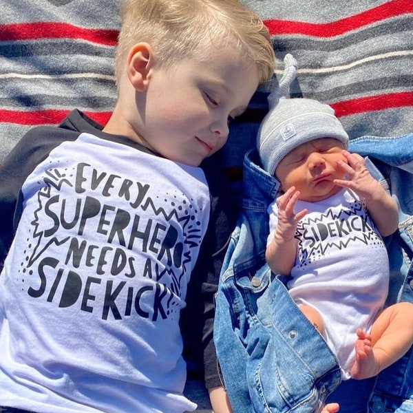 Big Brother Shirt | Big Bro Shirt | Superhero Sidekick | Big Bro Little Brother Matching Set | Gift