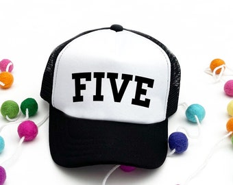 Five Hat - 5th Birthday - Boys Fifth Birthday - Birthday Gift