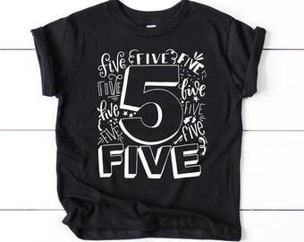 Fifth Birthday Shirt Boy | Birthday Boy Shirt | 5th Birthday Shirt