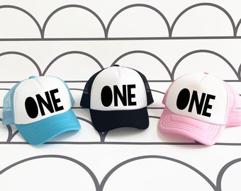 Casquette trucker snapback pour le premier anniversaire d'un garçon, cadeau idéal pour son premier anniversaire.