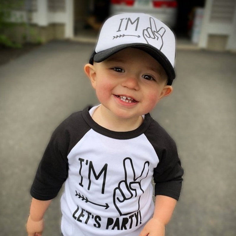 2nd Birthday I'm Two Lets Party Two Birthday Shirt Boys 2nd Birthday Shirt Two Year Old Birthday Shirt Boy image 6
