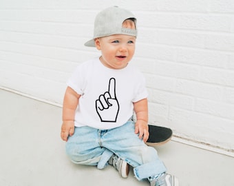 Personalized 1st Birthday Shirt for Boys – Custom Name Birthday Outfit